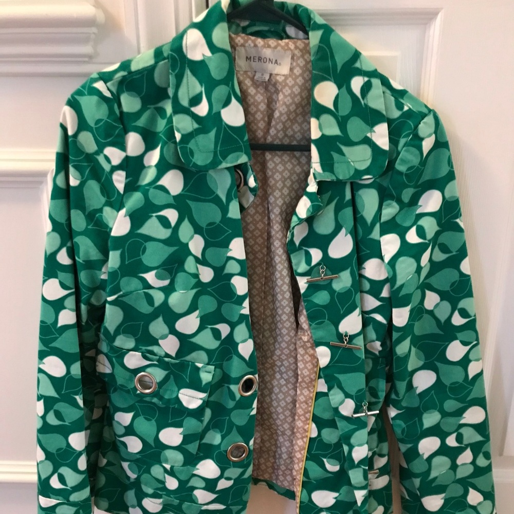 Merona Women's Small Green Toggle Jacket